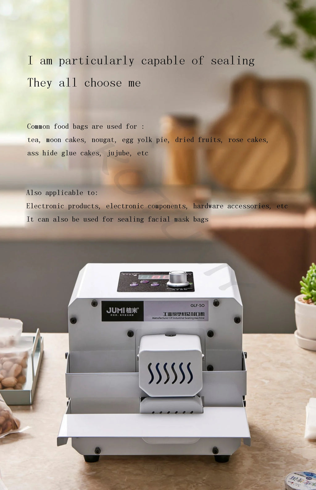 Handy Portable Bag Sealer Sealing Machine Aluminum Foil Composite Plastic Film PE Coated Paper Food Packaging