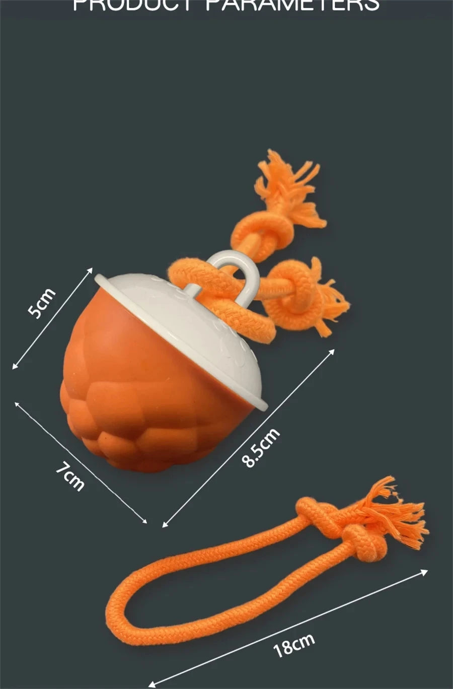 Intelligent rolling interactive dog toy ball Automatically moves and can emit barking sounds Puppy Chew Toys Knot Rope