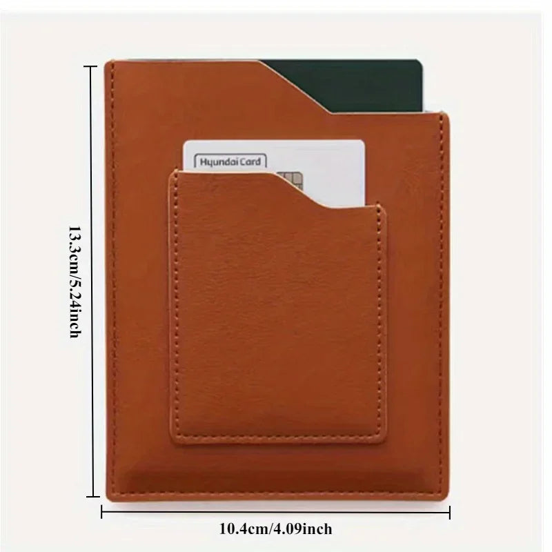 PU passport holder, travel document card holder, air ticket, train ticket storage holder, portable document holder, card holder