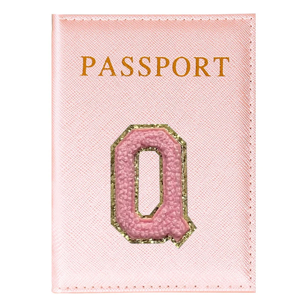 Portapasaporte Rosa con Diseño Aviones — Funda PU para Viajeras