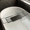 Bathtub shelf retractable multi-function, bathroom bath shelf, stainless steel mobile phone non-slip storage bracket