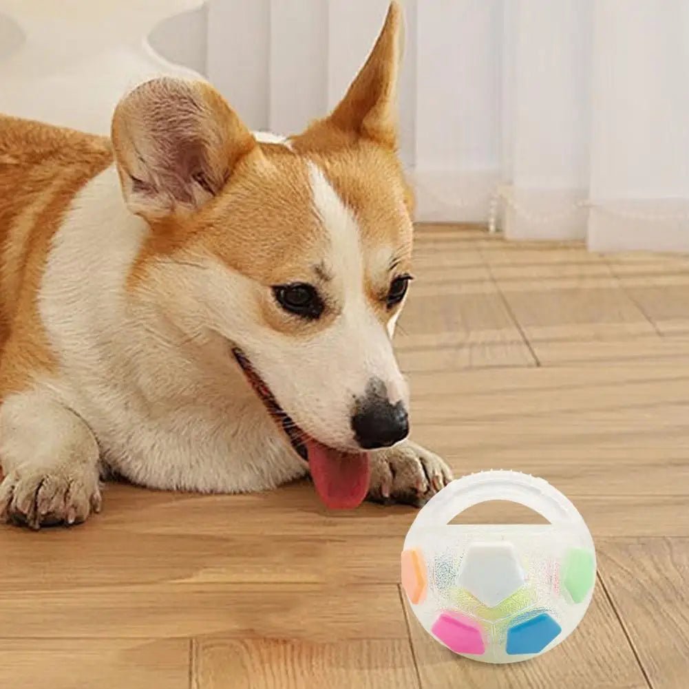 Dog Calming Ball Interactive Football Dog Toy Pets Toss And Fetch Toy with Squeaker Treat Dispensing for Small Medium Large Dogs