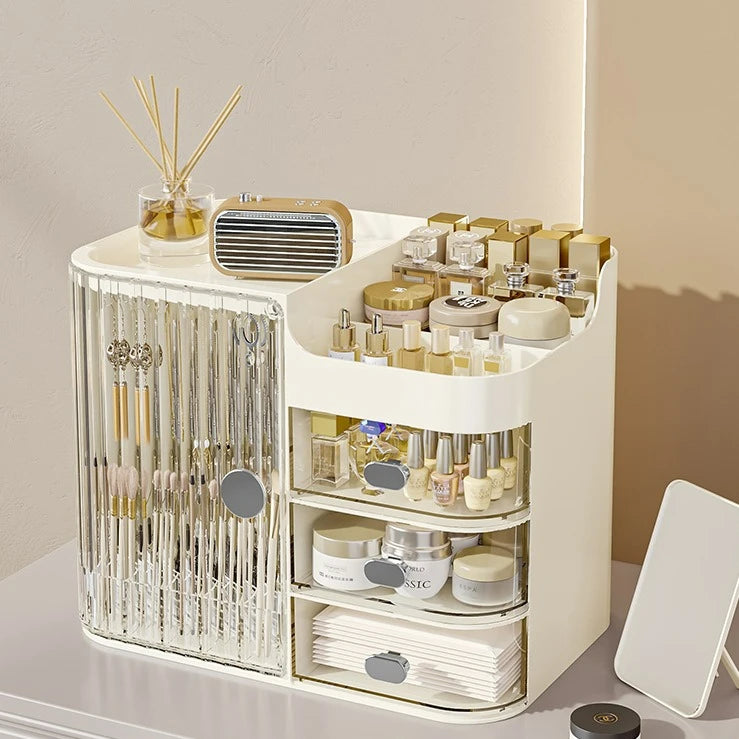 Cosmetics Storage Box Drawer Type Desk Storage Cabinet Dressing Table Sundries Storage Box Lipstick Facial Mask Storage Box