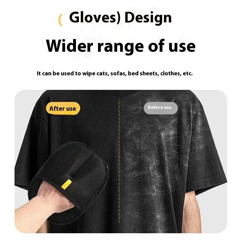 Cat Hair Cleaner Pet Gloves Household Hair Remover Cat Dog Hair Remover Brush Remover Hair Sticking Device Home Hair Scraper