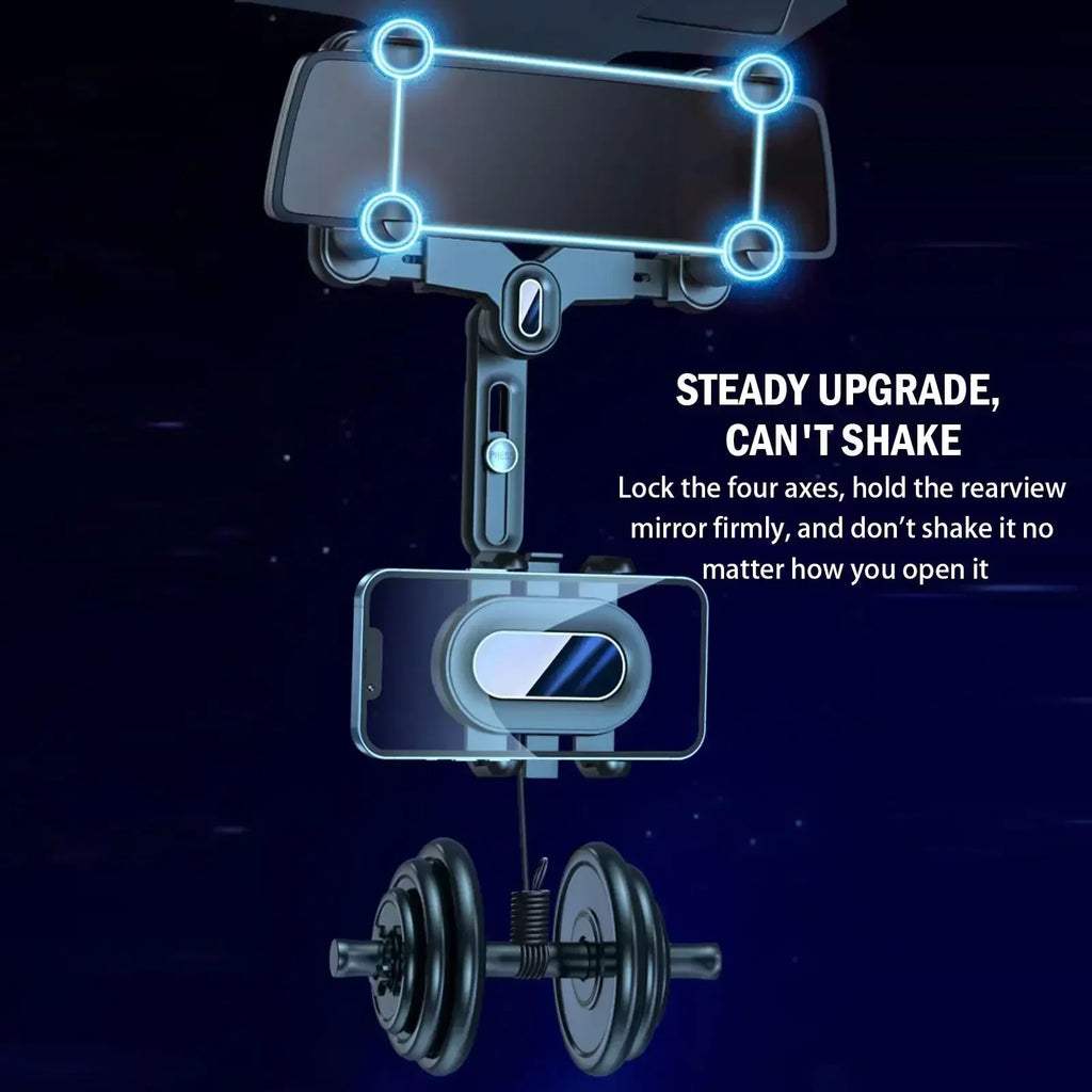 Car 360° Phone Holder For Phone And GPS Mount Support Rotating Adjustable Telescopic All Phone Holder Navigation Support Tools