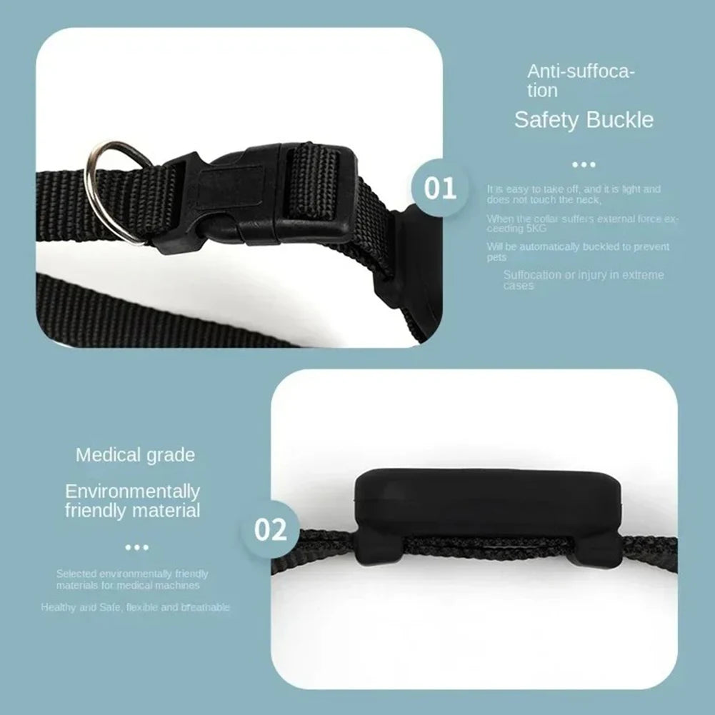 Pet Bluetooth GPS Tracker Adjustable Collar Dog Cats Locator Waterproof Anti Lost Dogs Real-time Tracking Device for iOS/Android