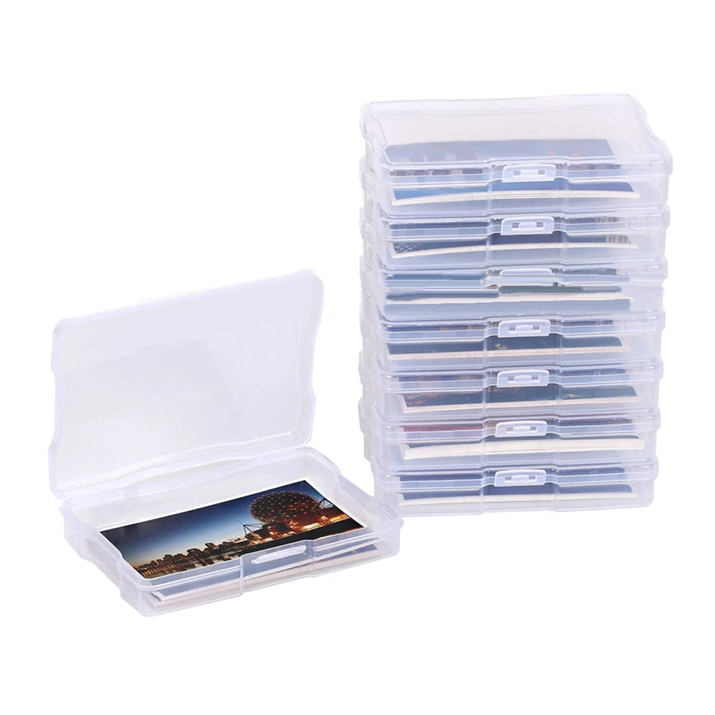 Photo Storage Box Photograph Pictures Album Organisers Craft Container For Jewelry Tools Screws Storage Boxes 4x6inch