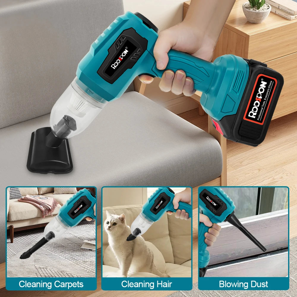 Mini Cordless Handheld Vacuum Cleaner 500W Portable Blower for Hard Floor Carpet Car Pet Hair Cleaning for Makita 18-21V Battery