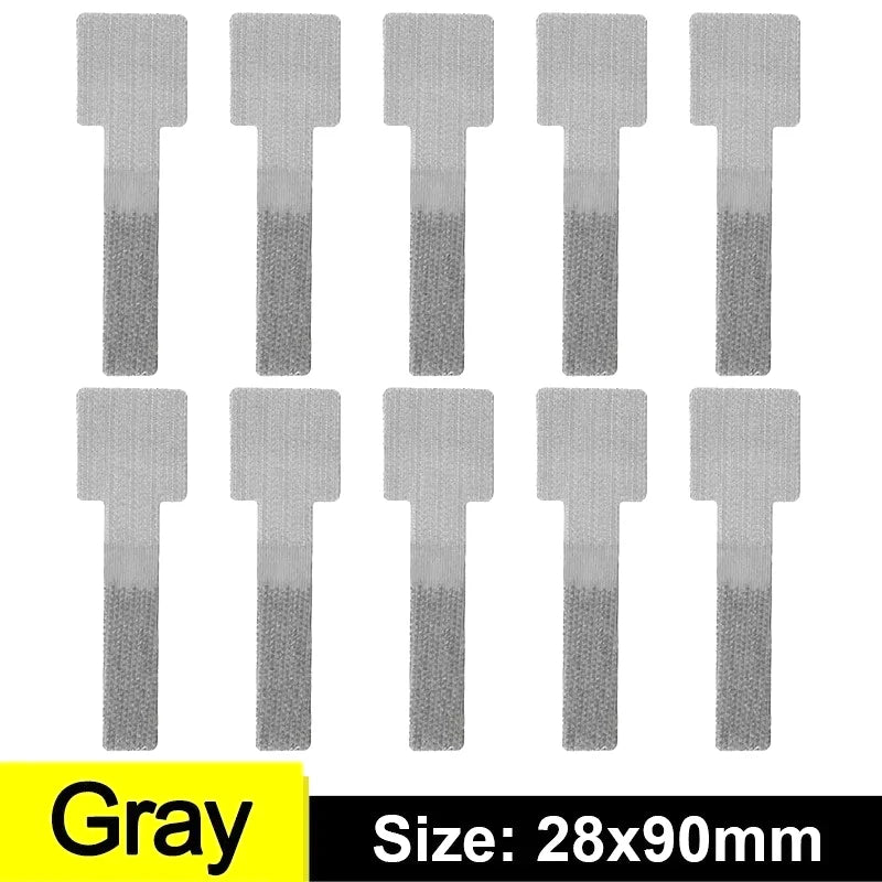 10pcs Reusable Cable Organizer Desk Wire Cable Tie Organizer Self Adhesive Cord Rope Holders Cord Protection Straps