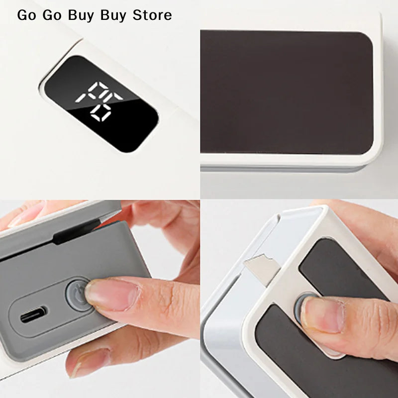 New Portable Mini Heat Bag Sealing Machine Package Sealer Bags For Snacks Plastic Bag Heat Sealer Clip USB Rechargable Sealer