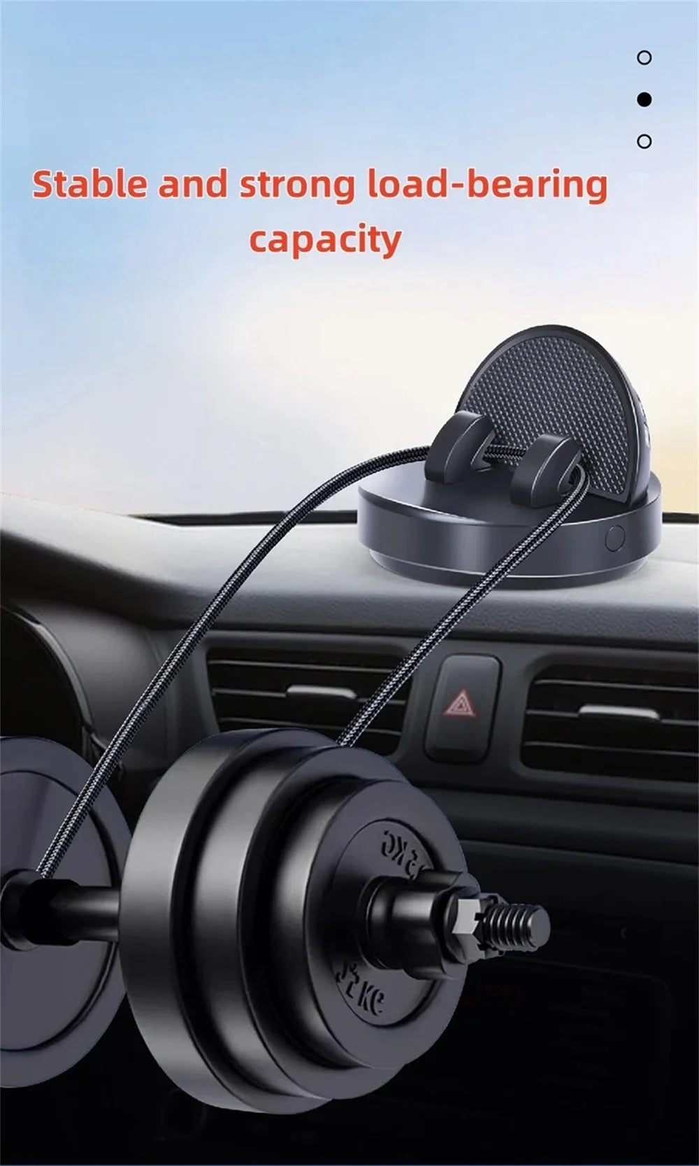 Car Dashboard Phone Holder Auto Dashboard Mobile Phone Mount Smartphone Automotive Organizer with Parking Number Plate for Car