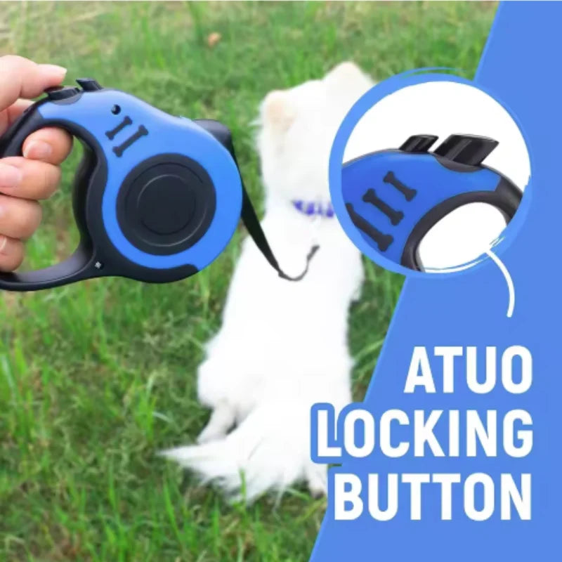 Automatic Retractable Dog Leash 3m/5m Nylon Lead for Small Dogs Durable Puppy Traction Rope for Outdoor Travel Walking Hiking