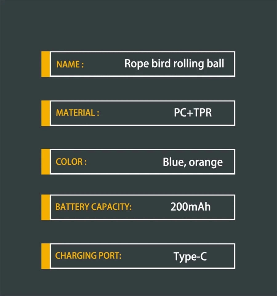 Intelligent rolling interactive dog toy ball Automatically moves and can emit barking sounds Puppy Chew Toys Knot Rope