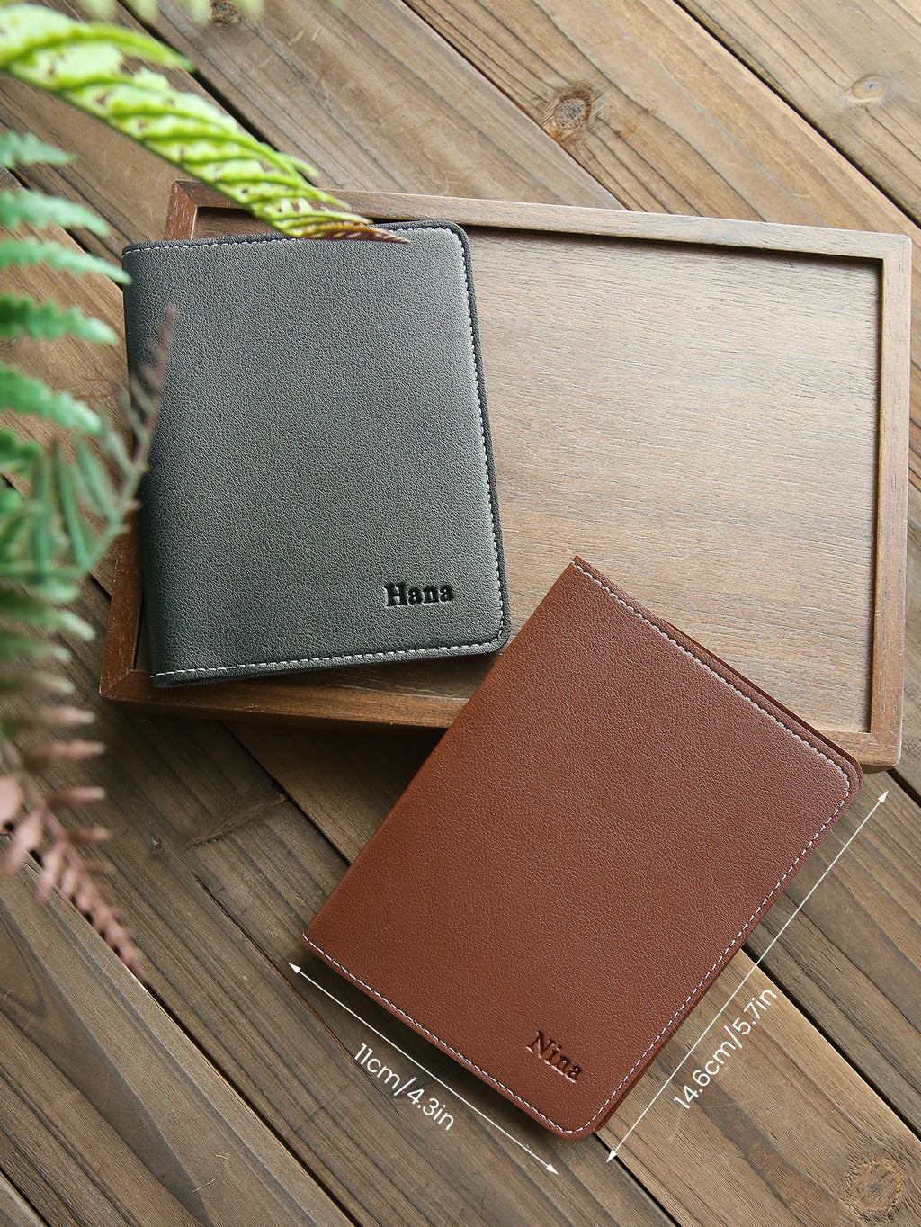1 PCS Custom Name Passport Holder Personalized Leather Passport Cove Customized Travel Accessories Handmade Passport Holder Gift