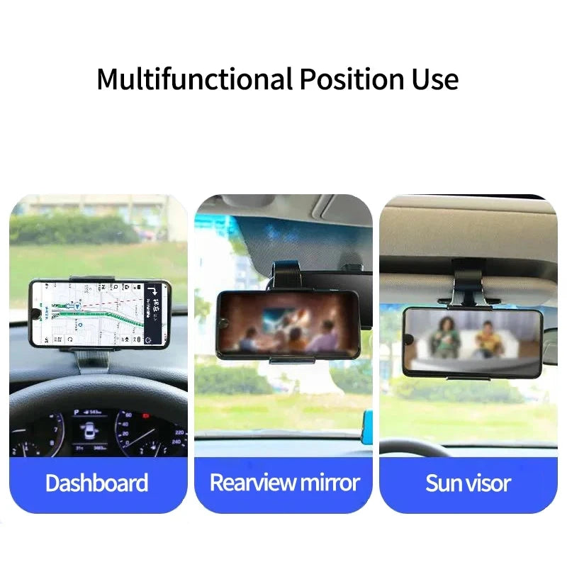 Car Holder For Phone Car Dashboard Clip Mount Mobile Cell Stand Smartphone GPS Support For iPhone 12 11 Xiaomi Redmi Huawei