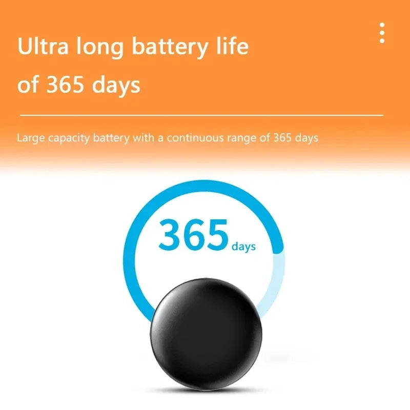 Mini GPS Tracker Smart Anti-Lost Reminder Air Tag Bluetooth Finder Tracking Device Locator for IOS Android for Car Pets Kids Bag