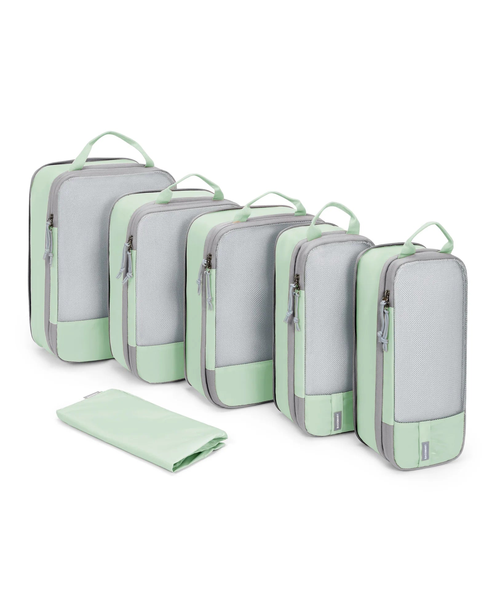 BAGSMART Compression Packing Cubes for Travel - 6/4/2 Set Lightweight Durable Luggage Organizer Bags Travel Essentials