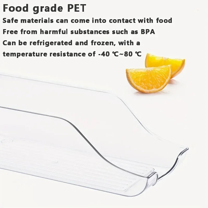 Kitchen Refrigerator Organizer Soda Can Dispenser Fridge Freezer Storage Dispenser Automatic Rolling Pantry Organizer
