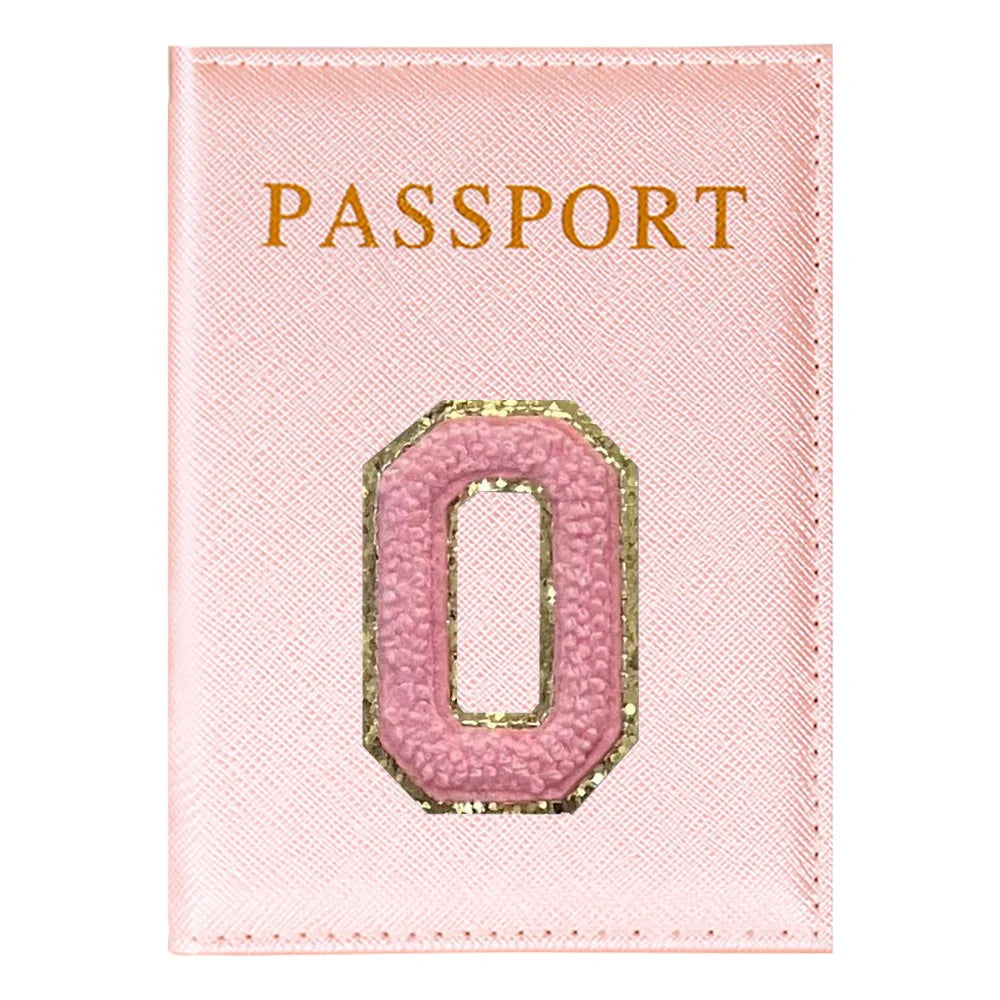 Portapasaporte Rosa con Diseño Aviones — Funda PU para Viajeras