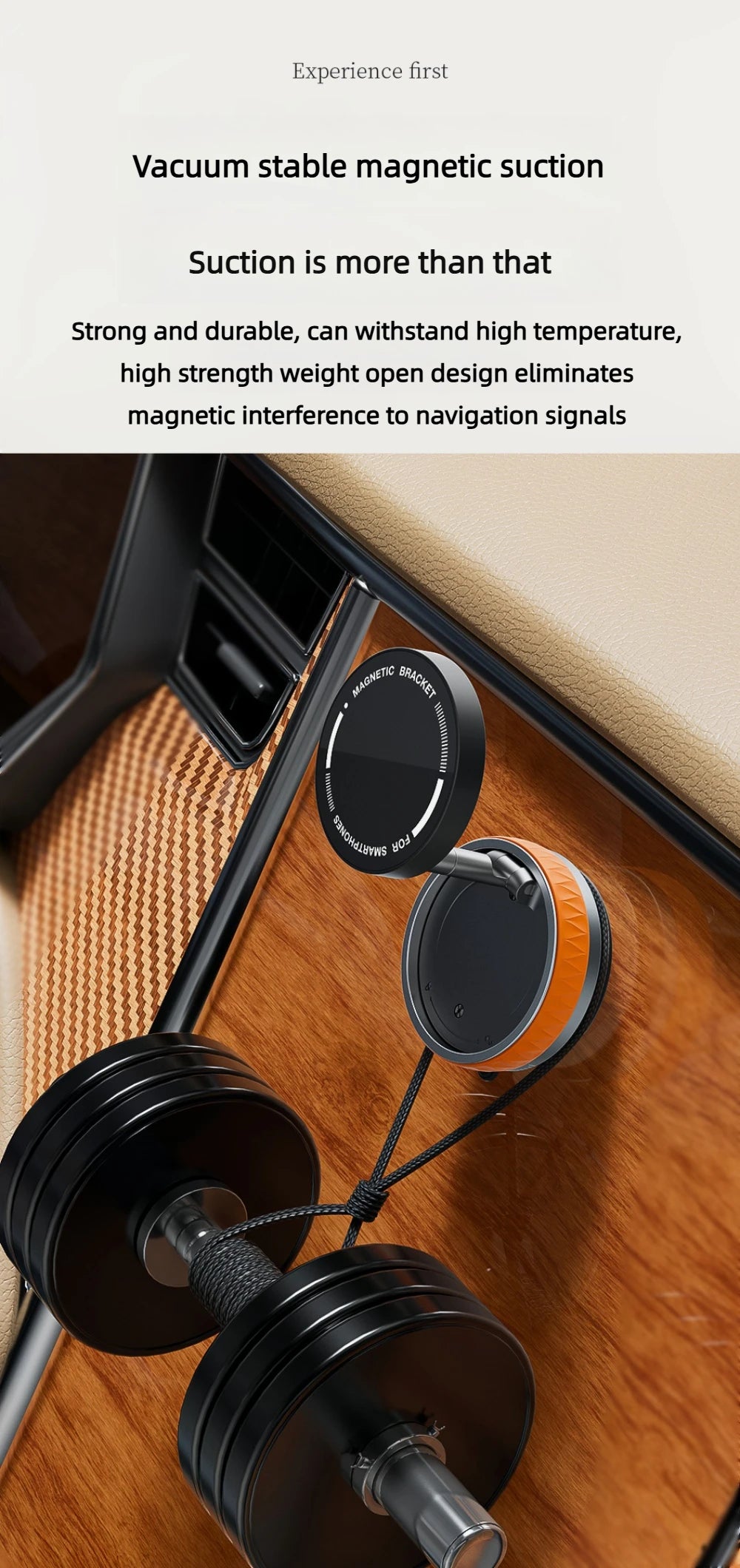 Car Magsafe Phone Holder,360° Adjustable Car Phone Mount,for iPhone and All smartphones,Suitable for your Car/Gym/Mirror/Desktop