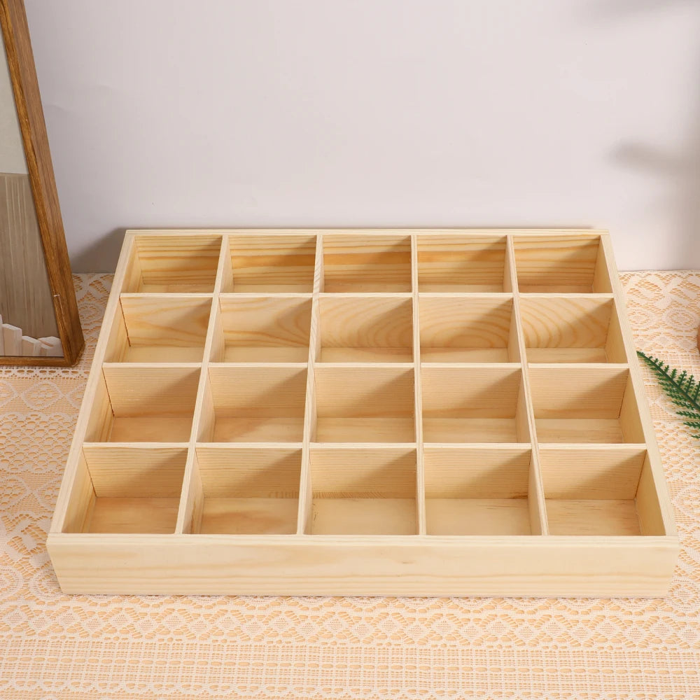 1pc Drawer Organizers For Clothing Underwear Sock Bra Pant Scarf Tie Wardrobe Drawer Storage Organizer Wooden Space Saving Case