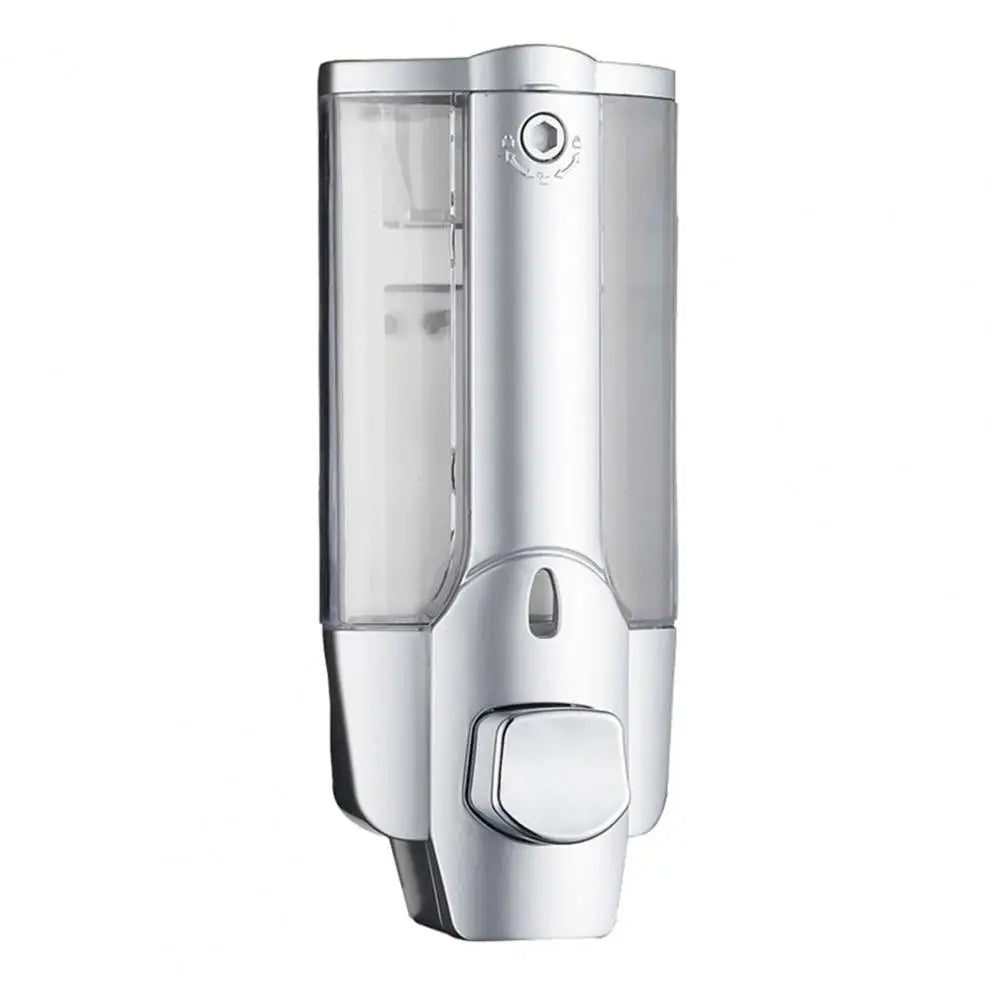 350ml Soap Dispenser 1/2 Chamber Wall-Mounted Manual Shower Dispenser With Large Capacity Shampoo Conditioner Bathroom Accessory