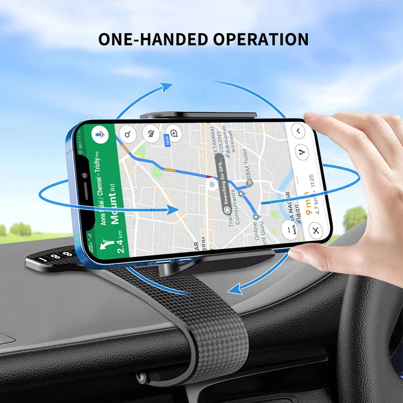 Car Holder For Phone Car Dashboard Clip Mount Mobile Cell Stand Smartphone GPS Support For iPhone 12 11 Xiaomi Redmi Huawei