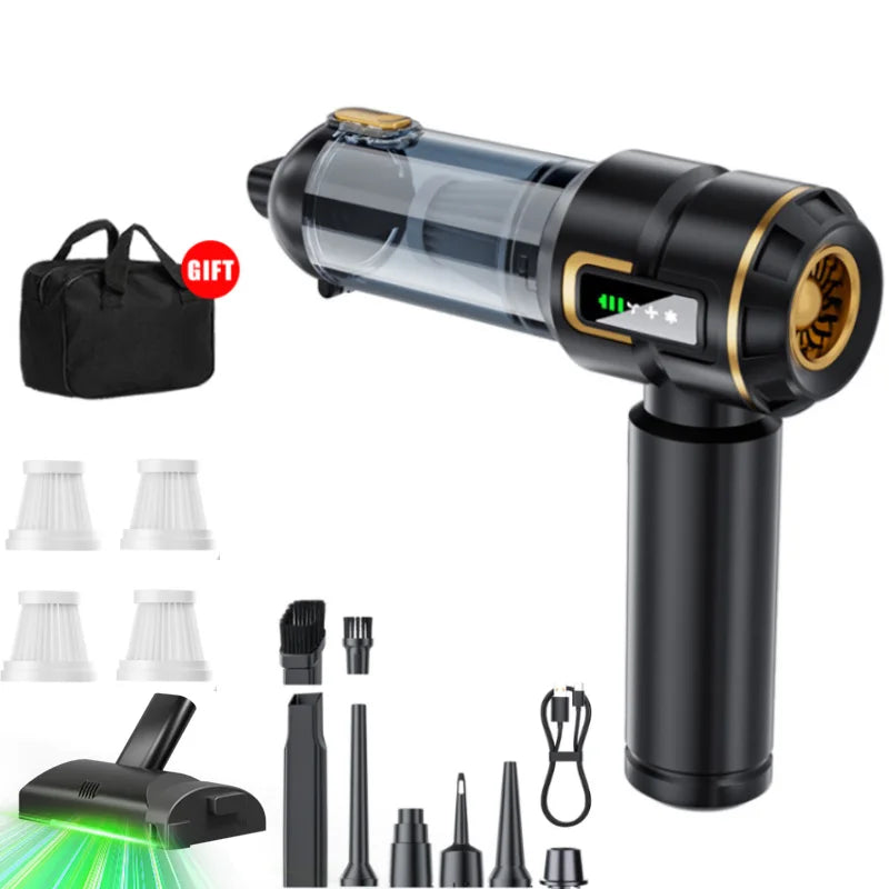 Mini Car Vacuum Cleaner Strong Scution Cordless 998000PA Powerful Wireless Car Cleaner HandHeld Portable Vacuum Cleaner for Car
