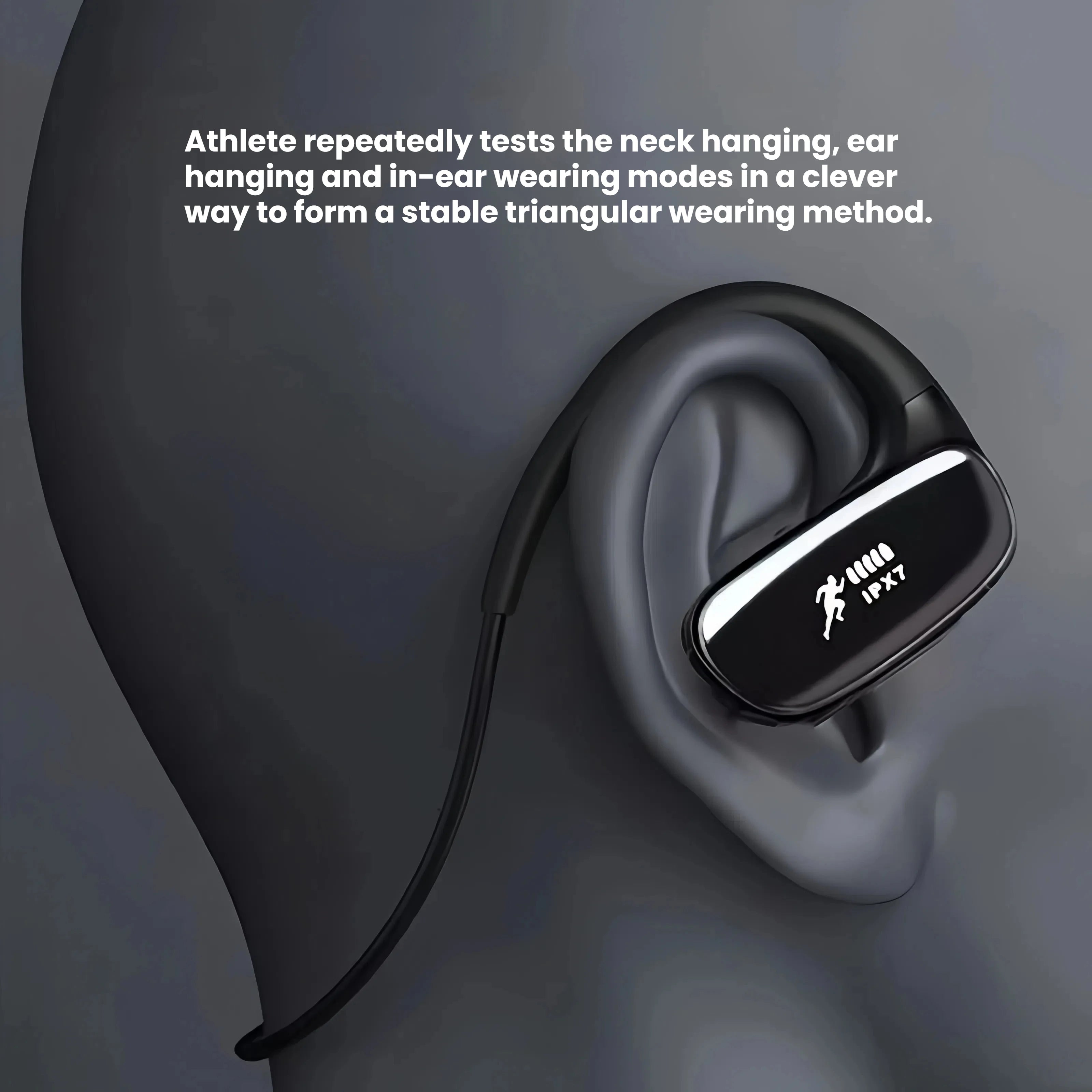 Wireless Bluetooth 5.3 Earbuds IPX7 Waterproof In-Ear Headphones with Noise Cancelling Mic for Sports Running Gym Fitness