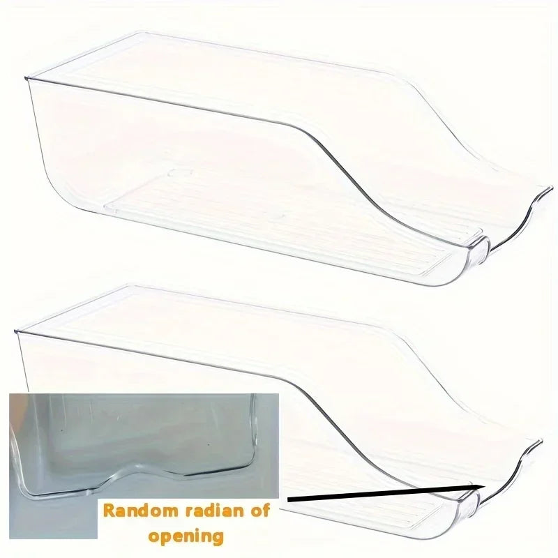 Kitchen Refrigerator Organizer Soda Can Dispenser Fridge Freezer Storage Dispenser Automatic Rolling Pantry Organizer