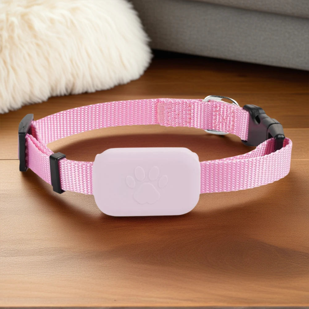 Pet Bluetooth GPS Tracker Adjustable Collar Dog Cats Locator Waterproof Anti Lost Dogs Real-time Tracking Device for iOS/Android