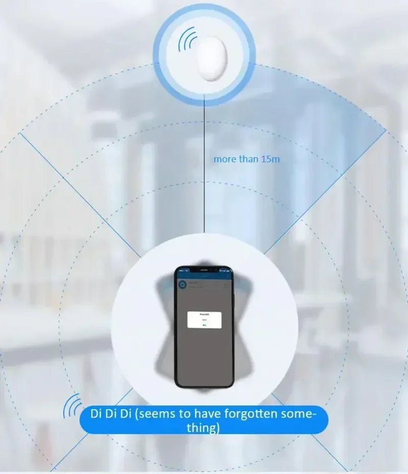 Lenovo Bluetooth 5.0 Mini Tracker GPS AntiLost Device Round - Pet Kids Bag Wallet Tracking Finder Locator Air Tag Smart Home