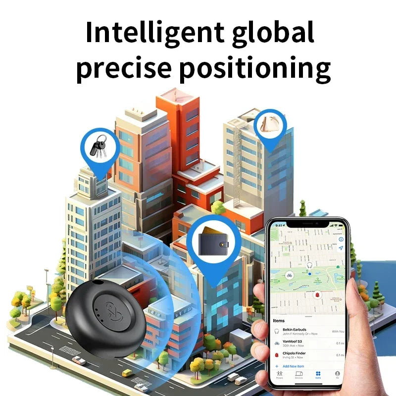 Smart Bluetooth Mini GPS Tracker For iOS System Find My APP airtag Child Finder Locator Pets Bike Bag Anti-Loss Tracking Device