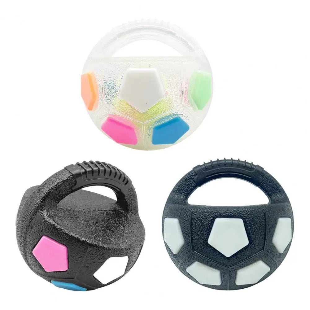 Dog Calming Ball Interactive Football Dog Toy Pets Toss And Fetch Toy with Squeaker Treat Dispensing for Small Medium Large Dogs