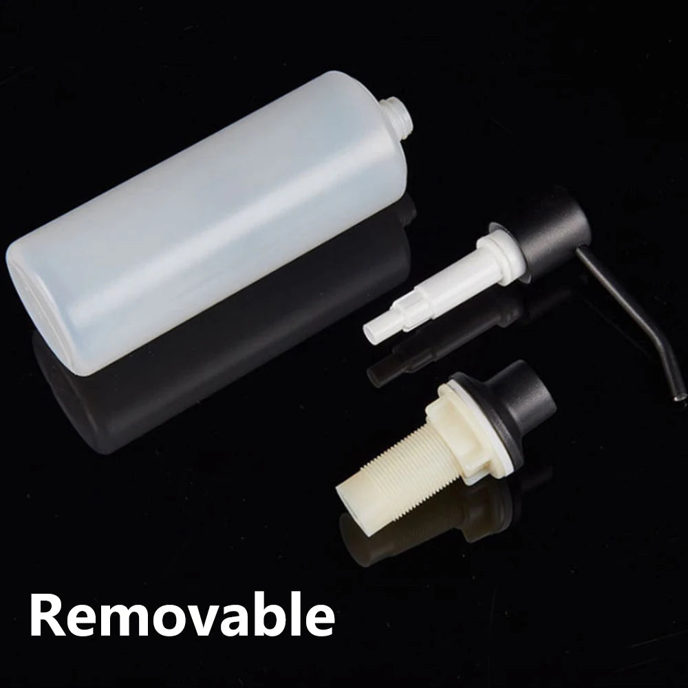 Dispenser Soap Bathroom Accessories 300cc Soap Shampoo Dispenser Kitchen Dishwashing Liquid Soap Pump Dispenser Stainless Steel