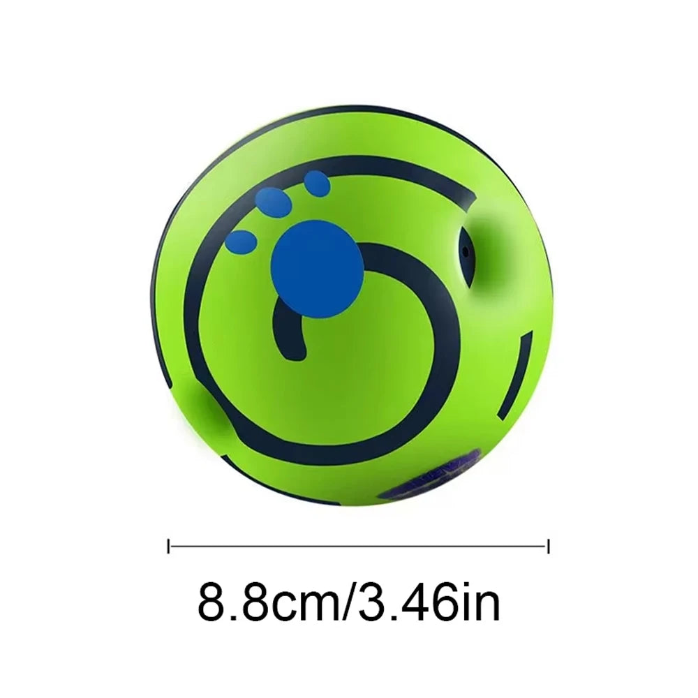 Dog Toy Wobble Wag Giggle Ball Getting Dog IQ Attention Training Toy Fun Giggle Sounds When Rolled or Shaken Pet Interactive Toy