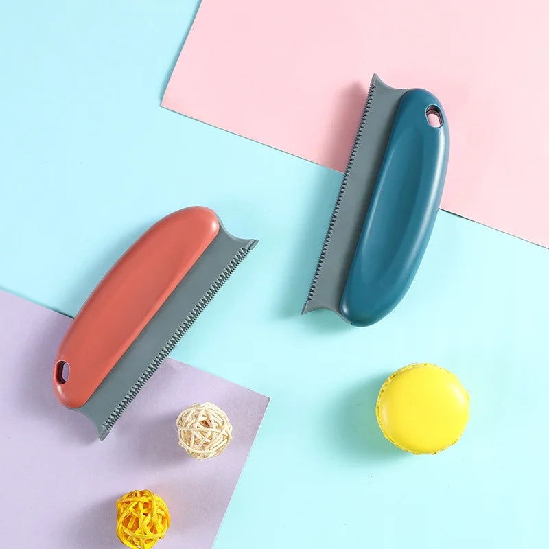 1Pc Pet Hair Remover Brush Portable Double Serrated Structure Pet Hair Detailer Brush for Car Interiors Furniture Carpet Sofa