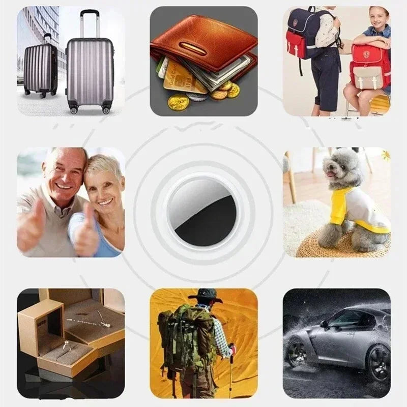 Lenovo Bluetooth 5.0 Mini Tracker GPS AntiLost Device Round - Pet Kids Bag Wallet Tracking Finder Locator Air Tag Smart Home