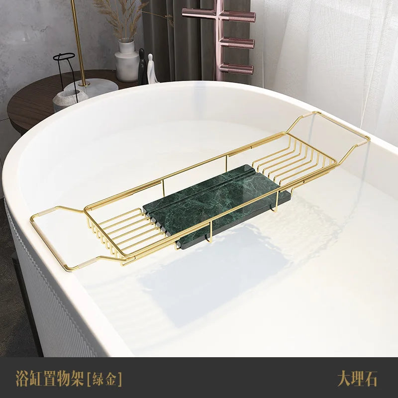 Bathtub shelf retractable multi-function, bathroom bath shelf, stainless steel mobile phone non-slip storage bracket