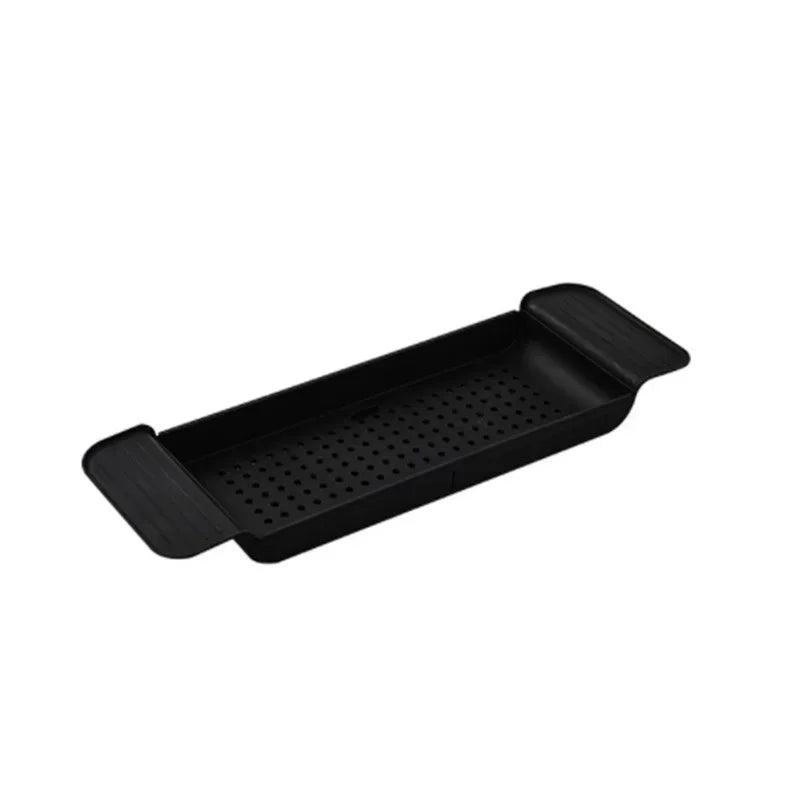 Bathtub Shelf Extendable Bathroom Bathtub Tray Shower Caddy Bamboo Bath Tub Rack Towel Book Holder Storage Organizer Accessories