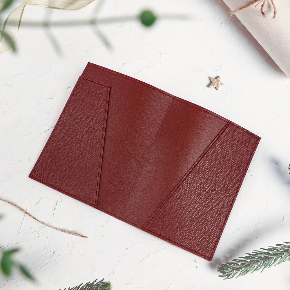 Customized letter passport holder travel document pu leather passport holder, convenient for business travel and commuting