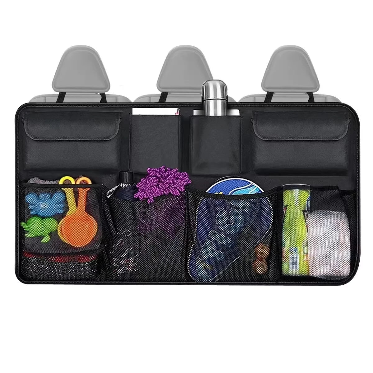 KEBUDIMEI Car Trunk Organizer Oxford Backseat Storage Bag Multi-use Automobile Seat Back Organizers Net Car Interior Accessories
