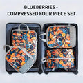 Foldable Compressible Packing Cubes, Waterproof Travel Storage Bag,Polyester Suitcase, Portable With Handbag, Luggage Organizer