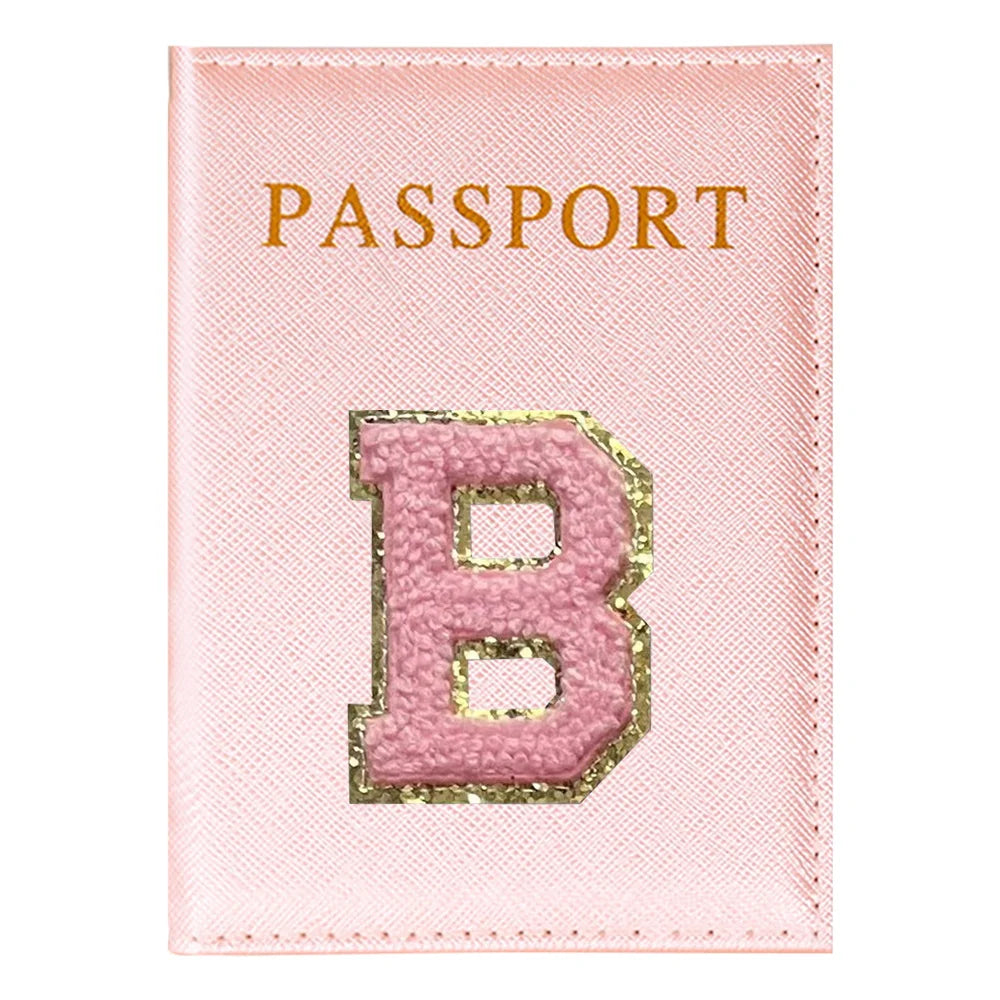 Portapasaporte Rosa con Diseño Aviones — Funda PU para Viajeras