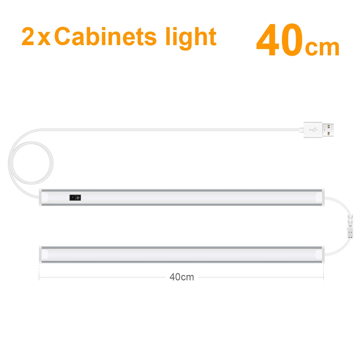USB LED Lights Room Decoration 5V Lamp Hand Sweep Sensor Lamp Aluminum Lights Bar For Kitchen Closet Bedroom Night Lighting