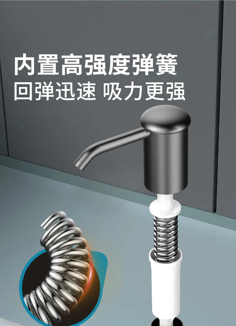 Soap Dispenser for Kitchen Sink, Kitchen Sink Soap Dispenser,Detergent Pumps Extension Tube kit, Under Sink Soap Dispenser Pump