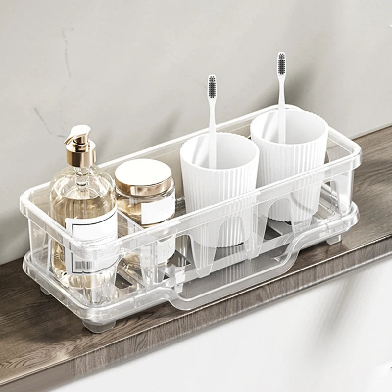 1Pcs Kitchen Sink Caddy Organizer Sink Dish Sponge Holder Drain Rack Kitchen Bathroom Shampoo Soap Storage Shelf