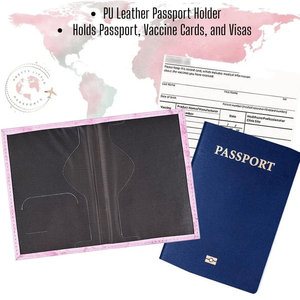 Passport Holder Passport Case Travel Waterproof Passport Protective Cover Embroidery Pattern Holder Air Plan Travel Accessories