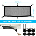 Cable Management Net Large Capacity Wire Organizer Net Flexible Adjustable Privacy Mesh Cord Organizer for Home Office Workbench