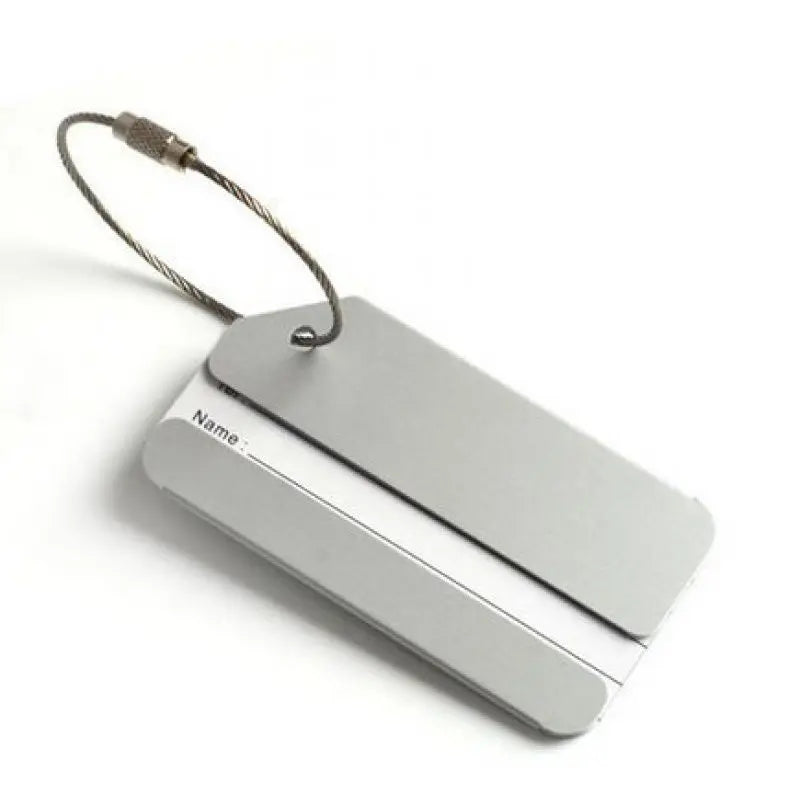 Luggage Tags Aluminium Alloy Suitcase Tag Travel Labels Set with Steel Loop ID Luggage Tags for Suitcases Travel Accessories
